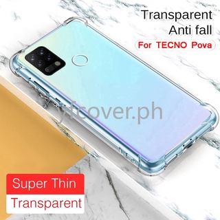 เคสโทรศัพท์มือถือ TPU ใส กันกระแทก สําหรับ Tecno POVA 2 Tecno POVA Pouvoir 4 Spark 6 5 Lite Pro Camon 16 SE Infinix Note 7 Hot 10 9 8 Play Lite