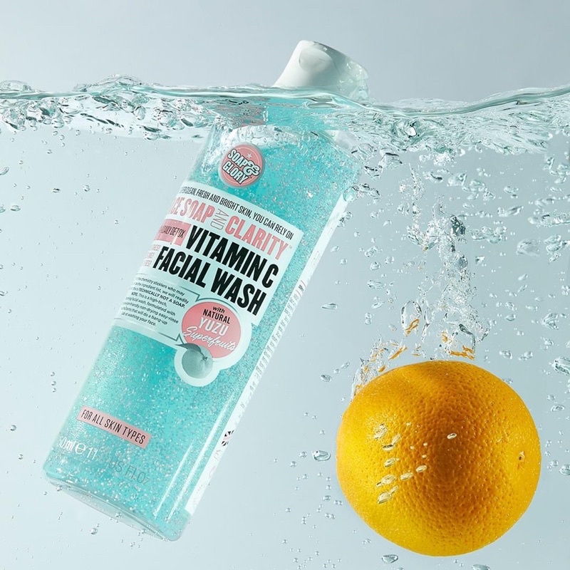 Soap and Glory Face Soap and Clarity 3in 1 Daily Detox Vitamin C Facial Wash 350ml Shopee