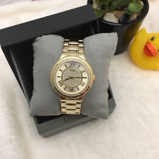 นาฬิกา GUESS U0637L2 Dressy Gold-Tone Watch