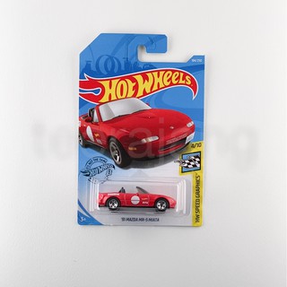 Hotwheels 91 Mazda MX-5 Miata (Red C With Wh circle)