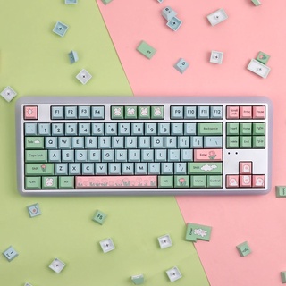 คีย์แคป ดอกไม้ Alice’s Adventure Keycaps Set 147 Keys Cherry Profile PBT Dye Sublimation