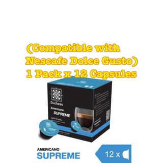 Duchess Coffee Capsule Americano Supreme (Compatible with Nescafe Dolce Gusto) 1 Pack x 12 Capsules