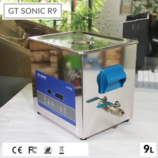 GT SONIC รุ่น R9 เครื่องทําความสะอาดอัลตราโซนิก 9 ลิตร 200 วัตต์ 40kHz จอแสดงผลดิจิทัล ระบบทําความร้อน ระบบอัลตราโซนิก