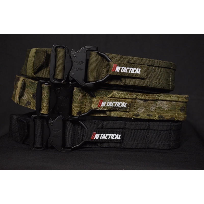 สินค้าพร้อมส่งในไทย แบรนด์คนไทยครับ เข็มขัด2ชั้นทางยุทธวิธีหัวโลหะ fighter belt Oni tactical fighter