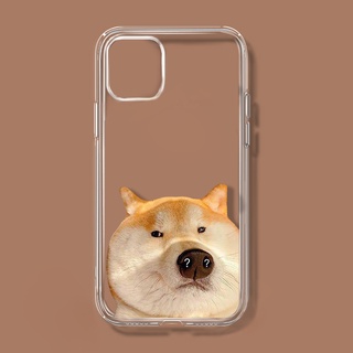 เหมาะสำหรับ Apple 13pro/12 โทรศัพท์มือถือป้องกัน soft shell iPhone11 โปร่งใส Shiba Inu โทรศัพท์มือถือ case 7 plus all - inclusive anti - fall case