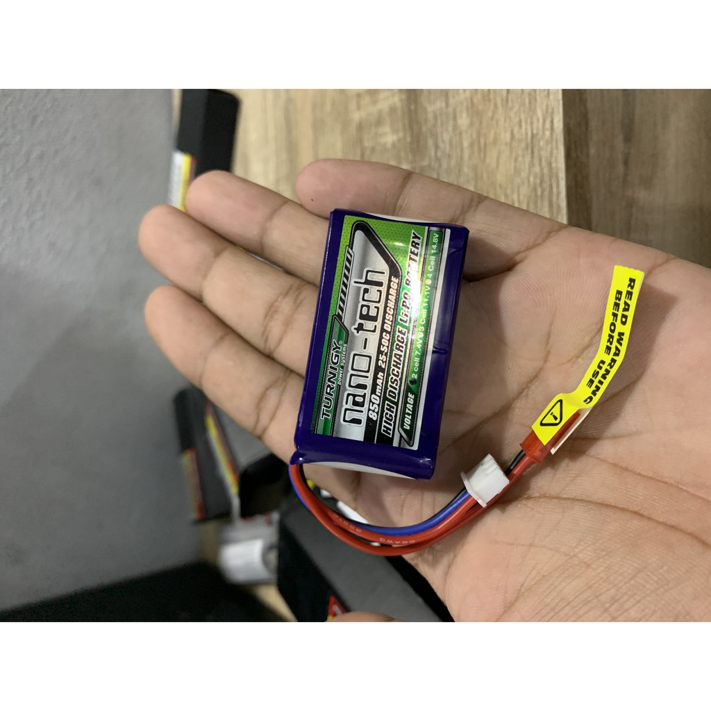 Turnigy nano-tech 850mah 2S 25~40C Lipo Pack w/ JST Connectors