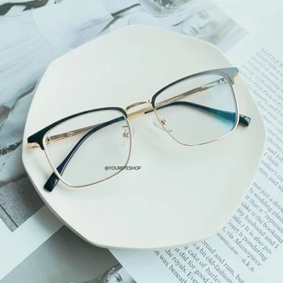 [ฟรี กล่องแว่น] Super Blue+Auto Lens แว่นตาทรงเหลี่ยมสายตาสั้น รุ่นท๊อป เลนส์บลูออโต้ รุ่น 9473AB+PC
