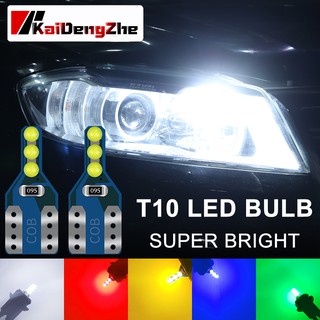 หลอดไฟ T10 LED W5W Super Bright Canbus 6 SMD COB สําหรับติดรถยนต์ 1ชิ้น 168194501 หลอดไฟติดพวงมาลัยรถยนต์ T10 2825