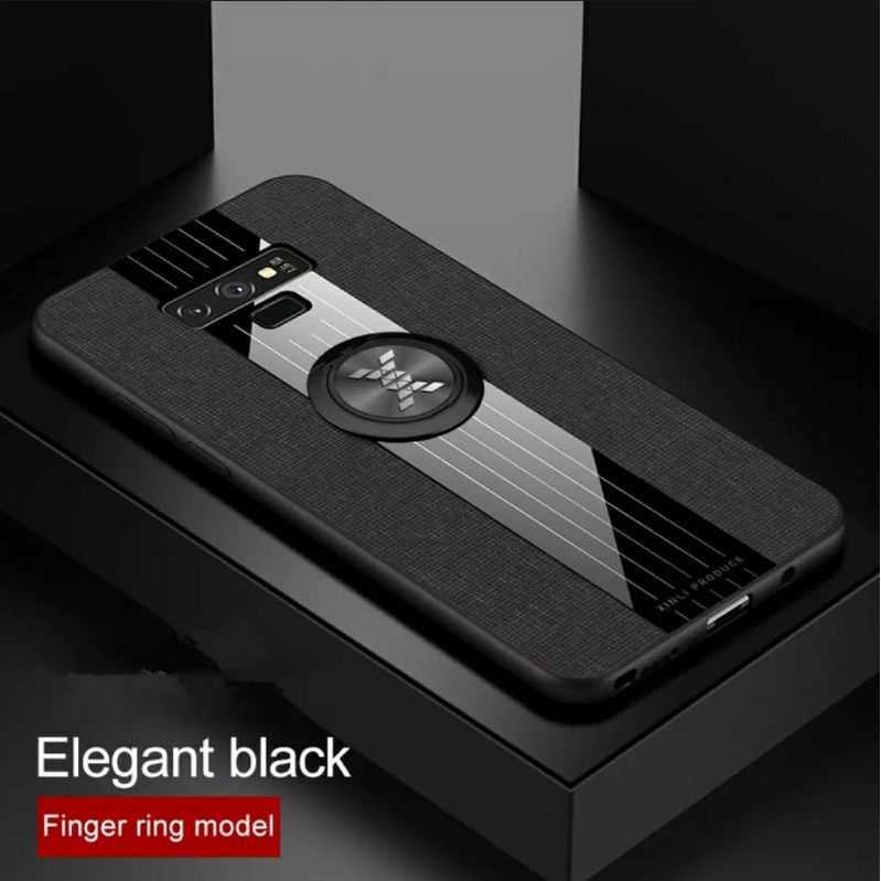 เคส Samsung Galaxy Note 9 ซิลิโคนนุ่ม พร้อมแหวน สีดำ 📱