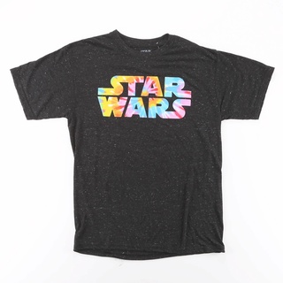 เสื้อยืด ผ้าฝ้าย พิมพ์ลาย Star Wars แฟชั่นคู่รัก สไตล์วินเทจ