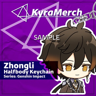 Genshin Impact Zhongli Halfbody พวงกุญแจ