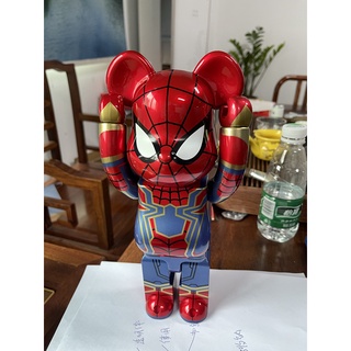 ฟิกเกอร์แอกชัน ABS ลาย Spiderman Bearbrick 70 ซม. 1000% สําหรับตกแต่งบ้าน