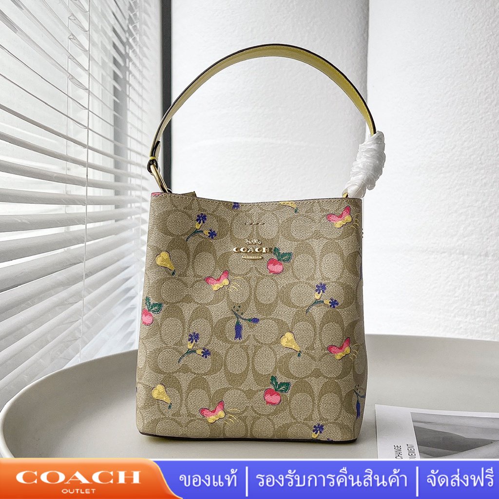 Coach C8254 กระเป๋าทรงถัง/กระเป๋าสะพายสำหรับผู้หญิง