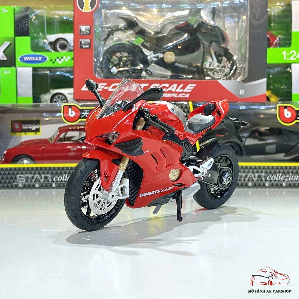 Ducati V4s Corke 1:12 ขนาด HUAYI MODEL 2 สี