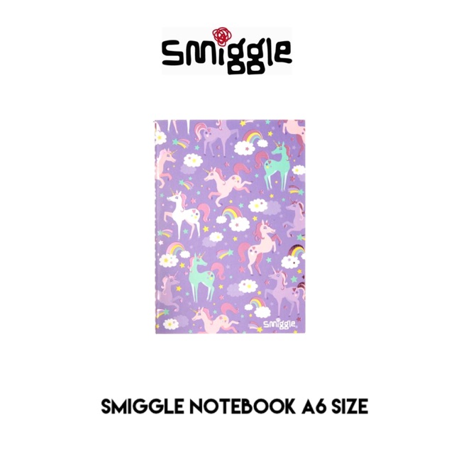 สมุดบันทึก Smiggle A6 ขนาดมีซับใน be you Unicorn & Game Over