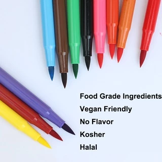 ปากกามาร์กเกอร์ 10 สี สําหรับตกแต่งเค้ก คุกกี้ ไข่อีสเตอร์ มาการอง