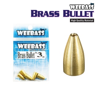 WEEBASS หัวจิ๊ก - รุ่น Brass Bullet ตะกั่วสีทอง ตะกั่ว หนอนยาง