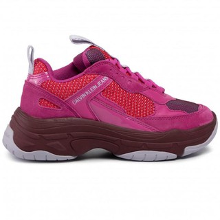 CALVIN KLEIN JEANS รองเท้าผ้าใบผู้หญิง | MAYA Sneakers in HOT PINK MULTI