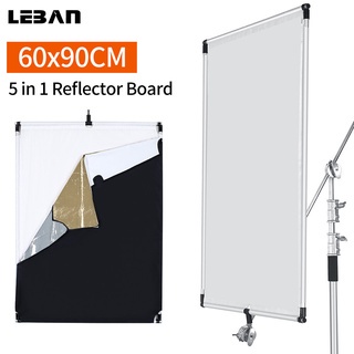 กรอบอลูมิเนียมอัลลอยด์ ขนาดใหญ่ 60x90 ซม. 5in1 สีดํา สีเงิน สีทอง สีขาว สําหรับถ่ายภาพสตูดิโอ