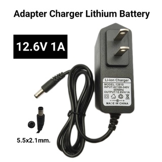 Adapter Charger  ที่ชาร์จแบตเตอรี่ลิเทียม 12.6 V 1A มีไฟ LED