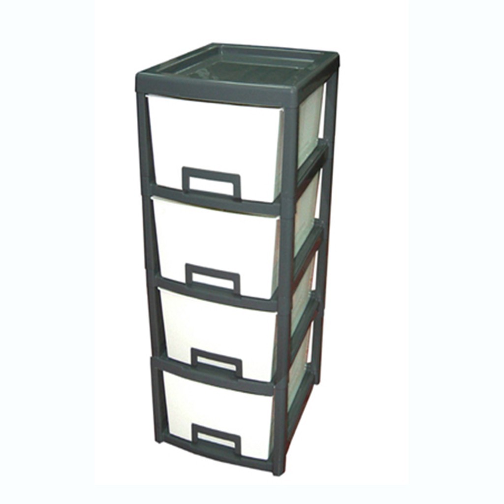 GOLDEN CUP ตู้ลิ้นชักพลาสติก4ชั้น AG456/4 กว้าง34xลึก41.5 xสูง86.5 ซม.