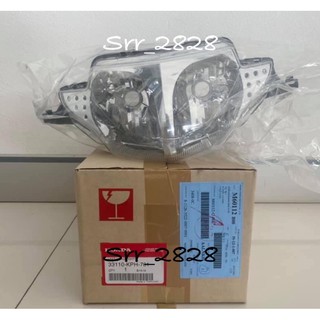 Wave125  ไฟเลี้ยวบังลม โคมไฟหน้า Honda ชุด จานฉาย ไฟหน้า Head Light แท้ศูนย์