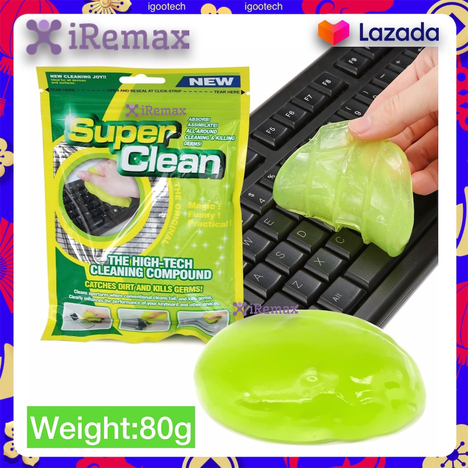 iRemax Super Clean​ เกรด Premium เจลดูดฝุ่น ทำความสะอาดคีย์บอร์ด​ เจลทำความสะอาดอเนกประสงค์