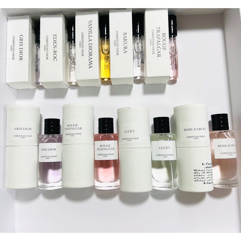 น้ำหอม Dior MCD Rouge Trafalgar,Rose Kabuki, EDEN ROC, Gris Dior, Lucky, Sakura ,Vanilla ขนาด 2 ML, 