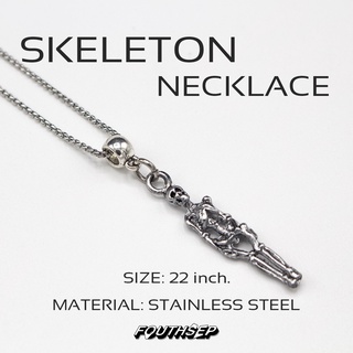 พร้อมส่ง 💥 SKELETON NECKLACE สร้อยคอแสตนเลส