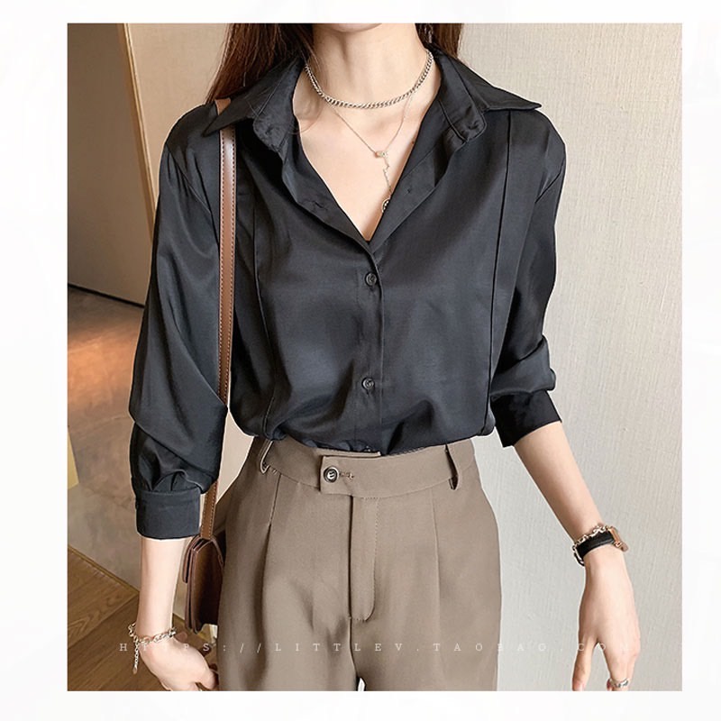 💖🥼MKL🥼💖 เสื้อเชิ้ตแขนยาว เสื้อเชิ้ตทำงาน คอปก ทรงสวย สไตล์เกาหลี 🌟💖✨  #3331 - รูปที่ 2