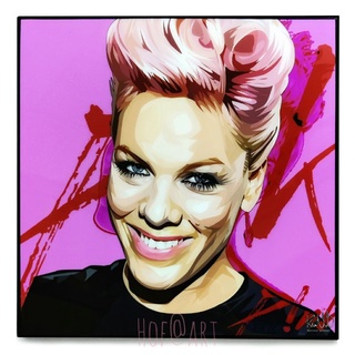 Pink พิงก์ P!nk Alecia Beth Moore นักร้อง นักแต่งเพลงชาวอเมริกัน​ รูปภาพ​ติดผนัง pop art กรอบรูป แต่งบ้าน ของขวัญ