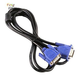 ฟุต✿สายเคเบิ้ล 15 PIN SVGA VGA Monitor M/M Male to Male 5 ฟุต สําหรับ PC TV