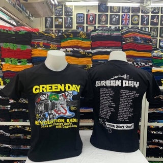 สไตล์ใหม่ เสื้อยืดลายวง GREEN DAY คอกลม