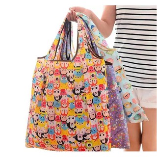 พร้อมส่ง!!!  ถุงผ้าพับได้  ลดโลกร้อน