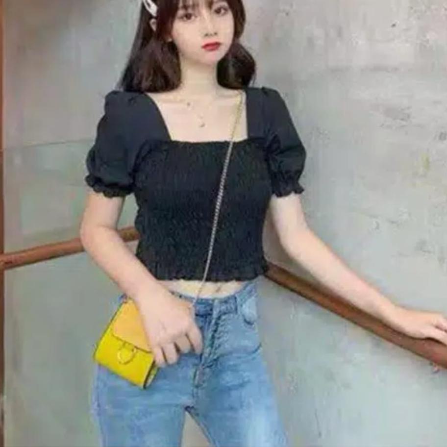 SHOPEE MALL 〖5.5 /BuSHOPEE MALL/ Star〗 AFI - EC - เสื้อ Giania Sabrina Top/ Haruka Puff ⚡เออร์บา