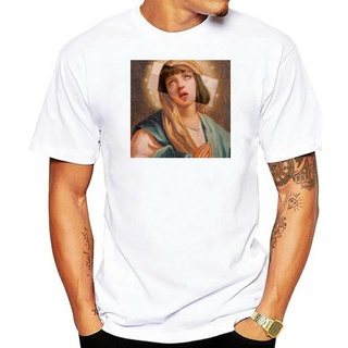 เสื้อยืด พิมพ์ลายโปสเตอร์ภาพยนตร์ Pulp Fiction Virgin Mary Wallace Tarantino สําหรับผู้ชาย ไซซ์ 3XlS-5XL