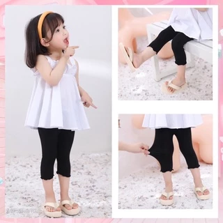 กางเกงเลกกิ้งเด็ก ขา 5 ส่วน กางเกงเลกกิ้งเด็กผู้หญิง อายุ 2-8 ปี ผ้า Cotton ใส่สบาย