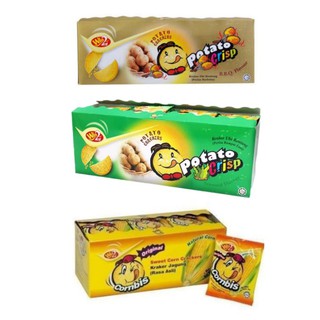 Potato Crisp มัดฝรั่งทอดกรอบ Win2 มันฝรั่งแท้รสผัก ขนาด 20 กรัม บรรจุ 30 ซอง