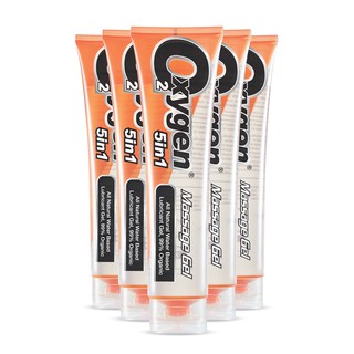 เจลหล่อลื่นสูตรน้ำ Oxygen Massage Gel 160 ml  Original X 5 PCS