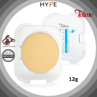 Tellme Sports Nourishing two-way powder cake SPF20 แป้งเท็ลมี แป้งพัฟ สปอร์ต นอร์ริชชิ่ง ทูเวย์พาวเดอร์เค็ก รีฟิล (ฟ้า)