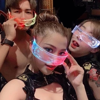 พร้อมส่งค่ะ😎แว่นตาเรืองแสง LED เรืองแสง หลายสไตล์สี เรืองแสงในที่มืด พร็อพสําหรับงานปาร์ตี้ 7 สี แว่นตาปาร์ตี้