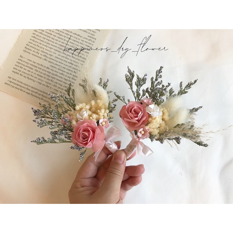 พร้อมส่ง!! ช่อดอกไม้แห้ง สีชมพู