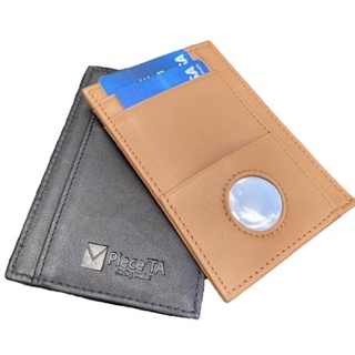 AirTag Wallet กระเป๋าสตางค์หนังแท้ ใส่ AirTag ได้ ดีไซน์บาง minimal มีช่องใส่ธนบัตร [ส่งฟรี]