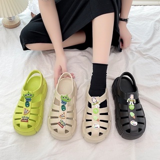 [โปรโมชั่นลูกค้าใหม่ราคา 1 บาท]💦พร้อมส่ง💦รองเท้าแตะยางนิ่ม แบบสวมรัดส้น น่ารักๆ ลายสุดฮิต นุ่มเบาใส่สบาย