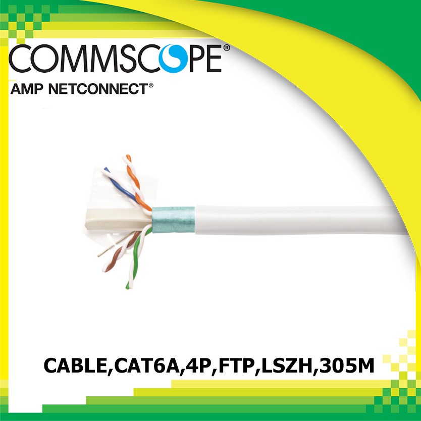 Commscope CAT6A F/UTP Cable (305m/Box) 23AWG LSZH White