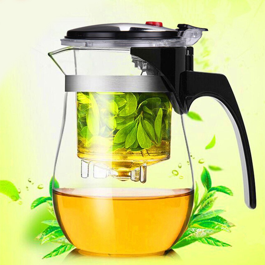 One Two Cups Tea Pitcher Tea Tea Teapot Maker 500ml - TP-757 - โปร่งใส