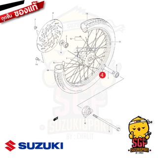 ซีลล้อหน้า SEAL, FRONT HUB แท้ Suzuki Smash / Shooter / Skydrive 125 / Jelato 125