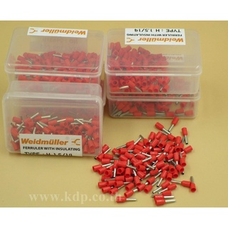 หางปลาหุ้ม แบบหุ้มปลายสาย H 1.5/14 (500 pcs / สีแดง)