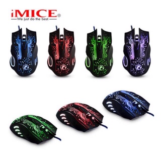 เมาส์เกมมิ่ง iMICE X9 Mouse 2400 DPI Adjustable Optical Programmable Gaming mouse.