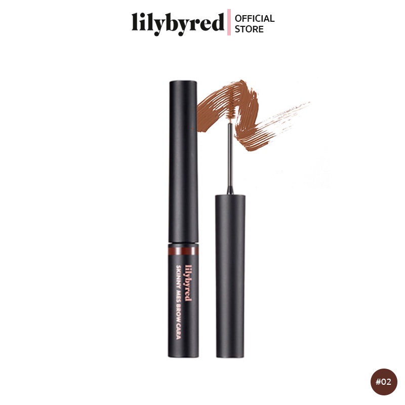 [พร้อมส่ง สี02] LILYBYRED SKINNY MES BROW MASCARA 3.5g #02 Medium Brown (มาสคาร่า คิ้ว )